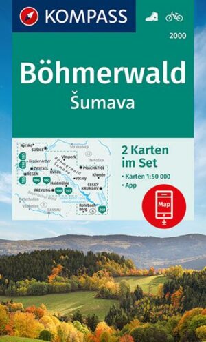 KOMPASS Wanderkarte 2000 Böhmerwald