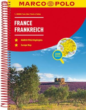 MARCO POLO Reiseatlas Frankreich 1:300 000