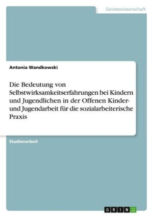 Die Bedeutung von Selbstwirksamkeitserfahrungen bei Kindern und Jugendlichen in der Offenen Kinder- und Jugendarbeit für die sozialarbeiterische Praxi