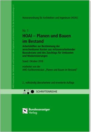 HOAI - Planen und Bauen im Bestand