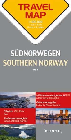 Reisekarte Südnorwegen 1:300.000