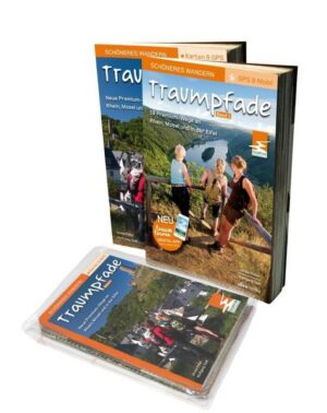 Traumpfade & Traumpfädchen Geschenk-Set. Zwei Bände mit 41 Top-Touren an Rhein