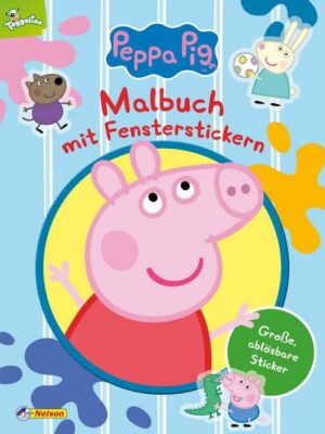 Peppa Pig: Malbuch mit Fensterstickern