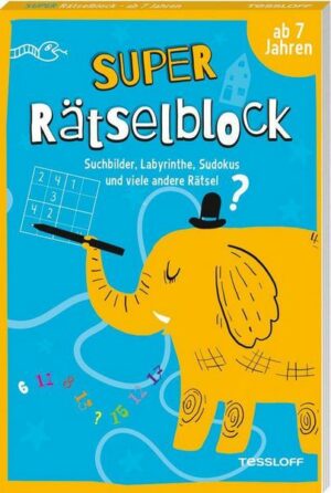 Super Rätselblock ab 7 Jahren. Suchbilder