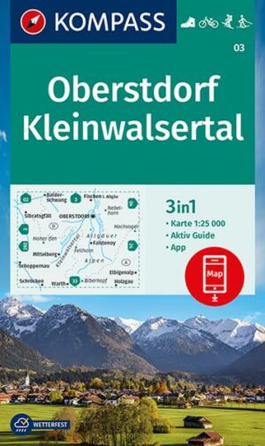 KOMPASS Wanderkarte 03 Oberstdorf