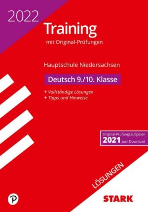 STARK Lösungen zu Original-Prüfungen und Training Hauptschule 2022 - Deutsch 9./10. Klasse - Niedersachsen