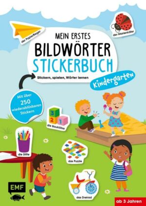 Mein erstes Bildwörter-Stickerbuch – Kindergarten
