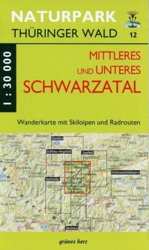 Wanderkarte Mittleres und unteres Schwarzatal 1:30.000