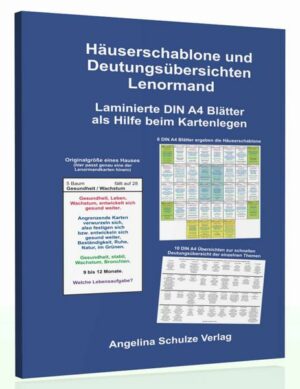 Häuserschablone und Deutungsübersichten Lenormand