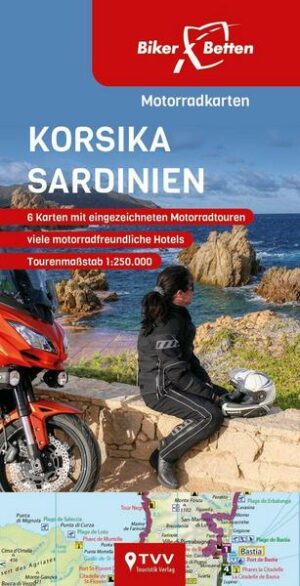 Motorradkarten Set Korsika Sardinien