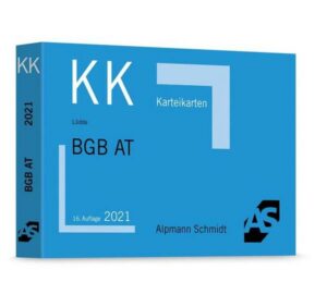 Karteikarten BGB Allgemeiner Teil