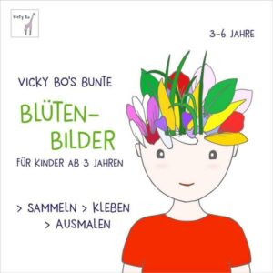 Bunte Blüten-Bilder für Kinder ab 3 Jahren. Sammeln