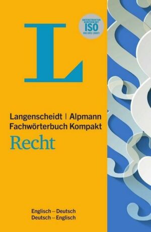 Langenscheidt Fachwörterbuch Kompakt Recht Englisch