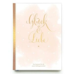 Gästebuch Hochzeit in Gold| Hochzeitsbuch für Gäste mit Gold-Veredelung | Hardcover