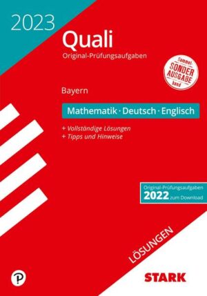 STARK Lösungen zu Original-Prüfungen Quali Mittelschule 2023 - Mathematik