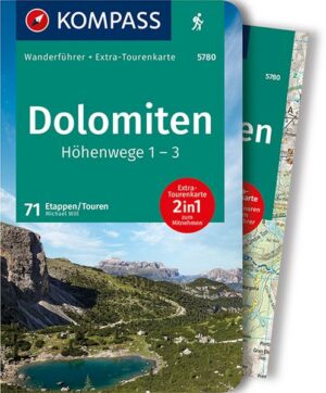 KOMPASS Wanderführer 5780 Dolomiten Höhenweg 1 bis 3