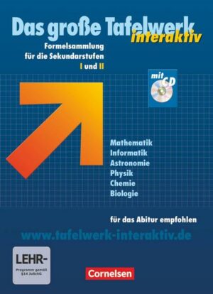 Das große Tafelwerk interaktiv - Formelsammlung für die Sekundarstufen I und II - Allgemeine Ausgabe