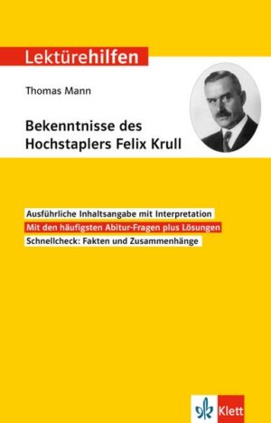 Klett Lektürehilfen Thomas Mann