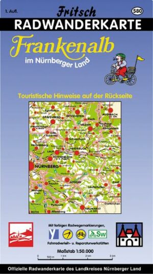 Frankenalb im Nürnberger Land/Radwanderkarte