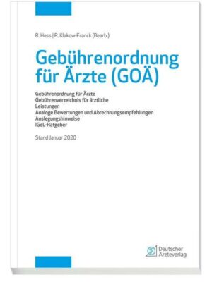 Gebührenordnung für Ärzte (GOÄ)