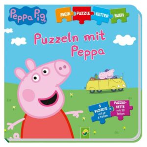 Peppa Pig - Puzzeln mit Peppa. Puzzle-Ketten-Buch mit 5 Puzzles mit je