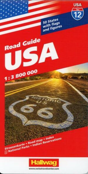 Hallwag USA Road Guide 12 Straßenkarte 1 : 3 800 000