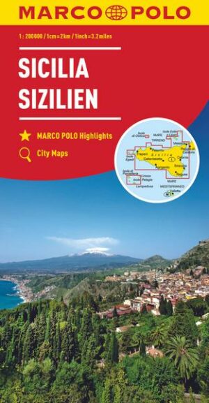 MARCO POLO Karte Italien Blatt 14 Sizilien 1:200 000