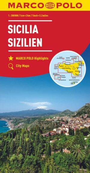 MARCO POLO Karte Italien Blatt 14 Sizilien 1:200 000