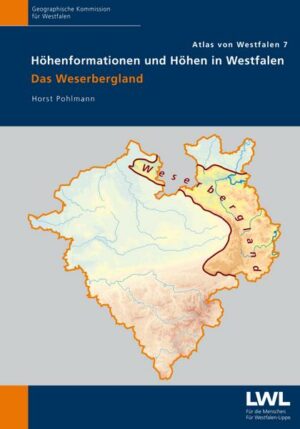 Höhenformationen und Höhen in Westfalen.. Das Weserbergland