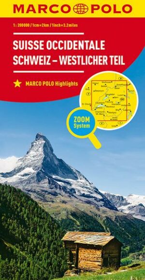 MARCO POLO Regionalkarte Schweiz Blatt 1 Schweiz - westlicher Teil 1:200 000