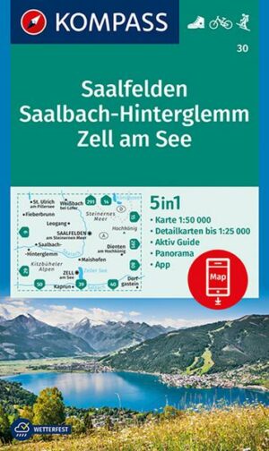 KOMPASS Wanderkarte 30 Saalfelden