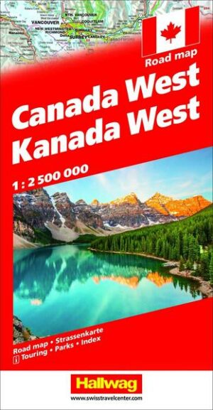 Kanada Strassenkarte West 1:2.500 000