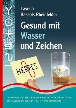 Gesund mit Wasser und Zeichen