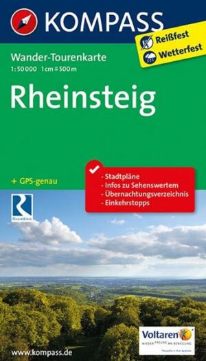 KOMPASS Wander-Tourenkarten 2503 Rheinsteig