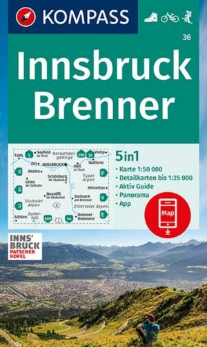 KOMPASS Wanderkarte 36 Innsbruck