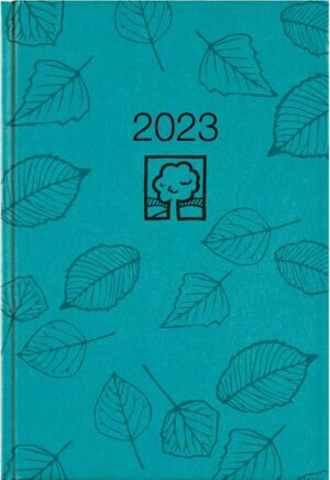 Buchkalender türkis 2023 - Bürokalender 14