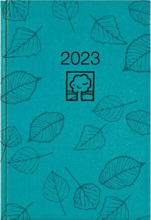 Buchkalender türkis 2023 - Bürokalender 14