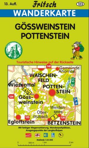 Gössweinstein. Pottenstein 1 : 35 000