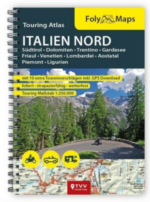 FolyMaps Touringatlas Italien Nord 1:250.000