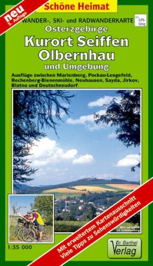 Wander- Ski- und Radwanderkarte Osterzgebirge