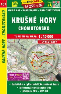 Wanderkarte Tschechien Krusne hory - Chomutovsko 1 : 40 000