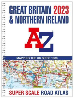 Great Britain A-Z Super Scale Road Atlas 2023 (A3 Spiral)