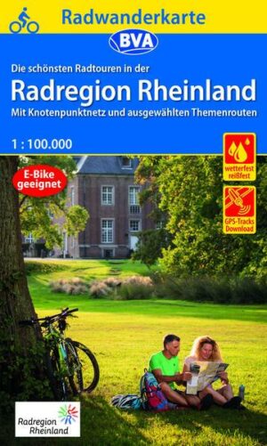 Radwanderkarte BVA Die schönsten Radtouren in der RadRegion Rheinland 1:100.000