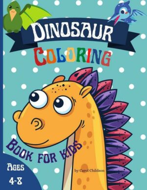 Dinosaurier-Malbuch für Kinder im Alter von 4 - 8 Jahren
