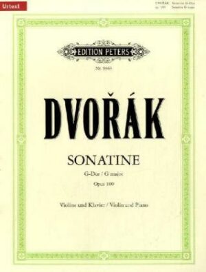 Sonatina for Violin and Piano in G Op. 100: Urtext