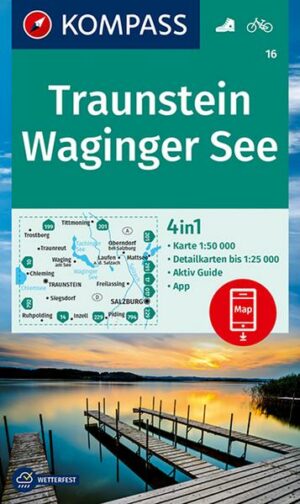 KOMPASS Wanderkarte 16 Traunstein