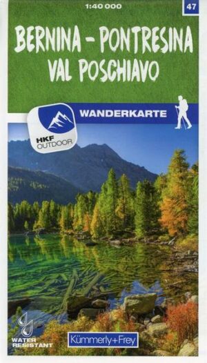 Bernina - Pontresina / Val Poschiavo 47 Wanderkarte 1:40 000 matt laminiert