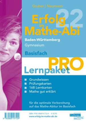 Erfolg im Mathe-Abi 2022 Lernpaket Basisfach 'Pro' Baden-Württemberg Gymnasium