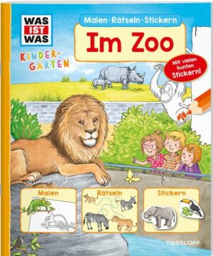 WAS IST WAS Kindergarten Malen Rätseln Stickern Im Zoo