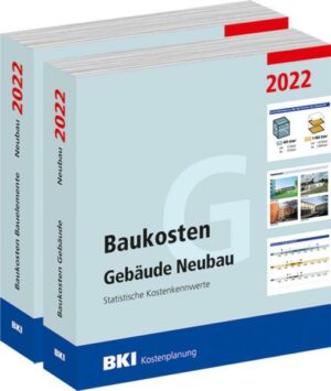 BKI Baukosten Gebäude + Bauelemente Neubau 2022 - Kombi Teil 1-2